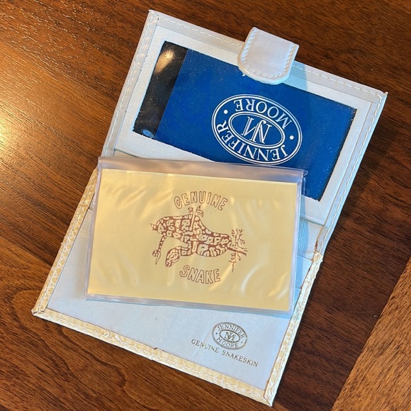 VINTAGE 80S BEAUTIFUL KEY/CARD HOLDER GENUINE SNAKESKIN DUO - Picture 5 of 8